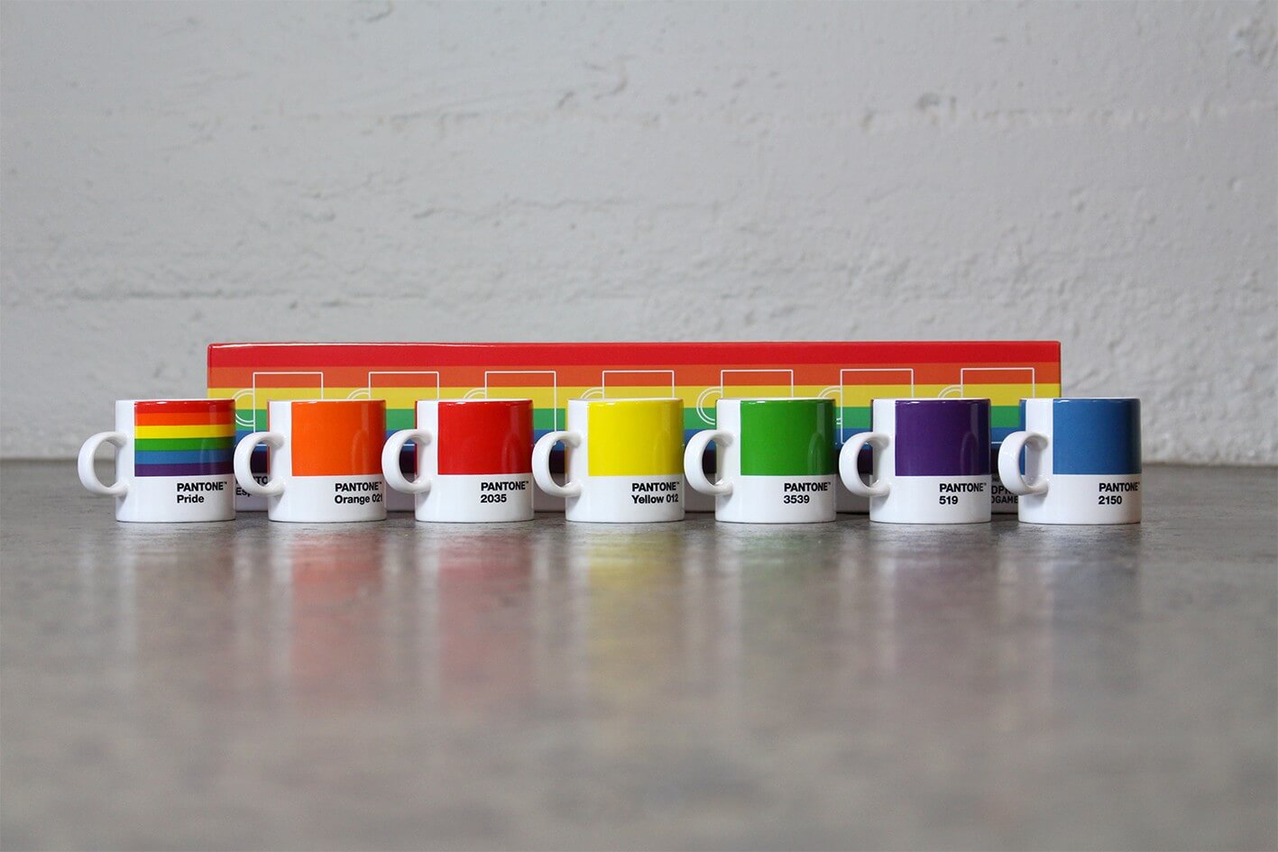 Pantone espresso cup PRIDE set