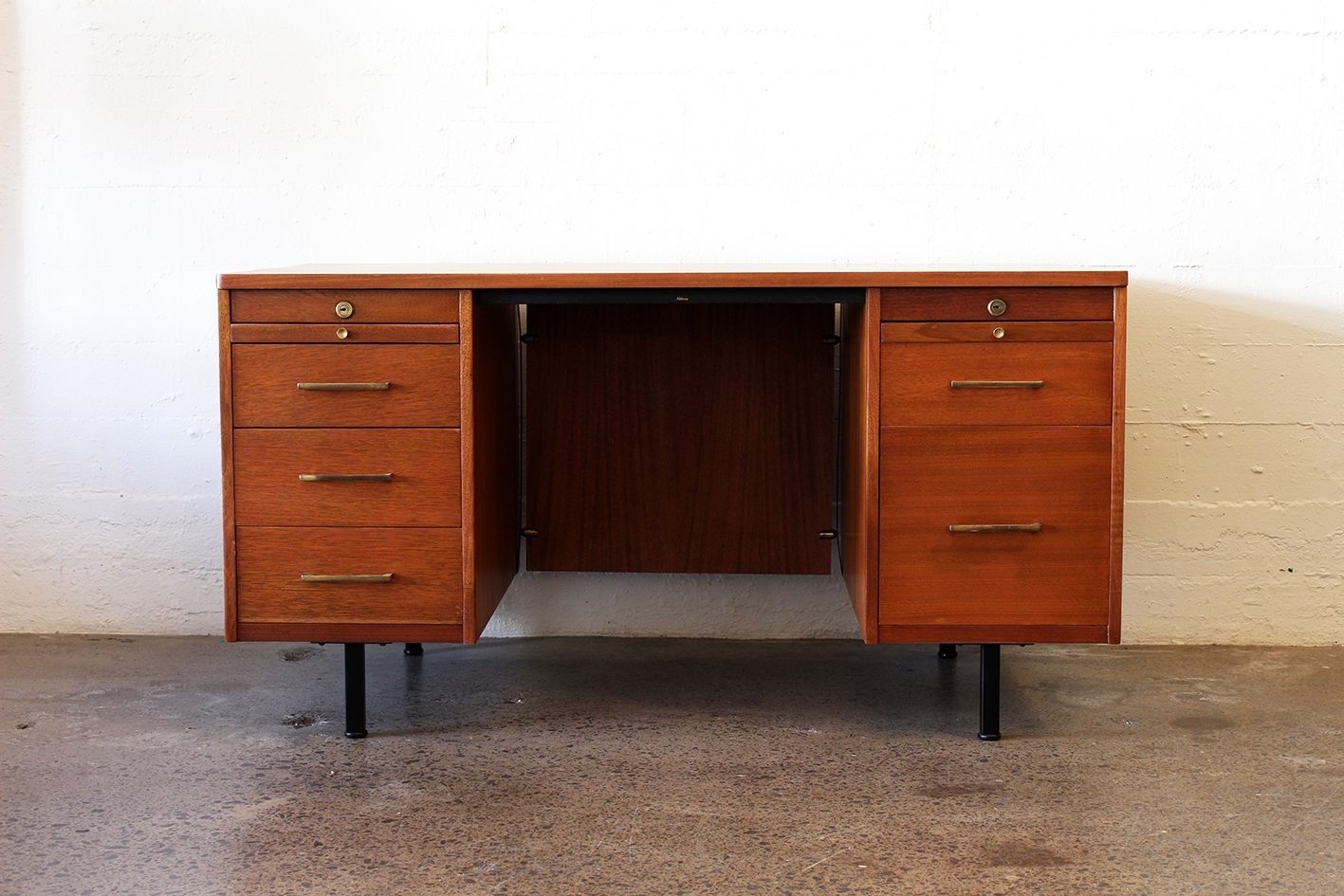 Mid century mahogany desk