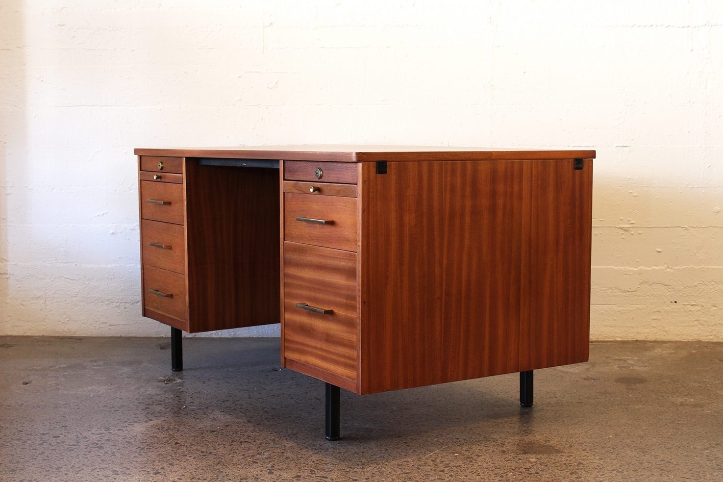 Mid century mahogany desk