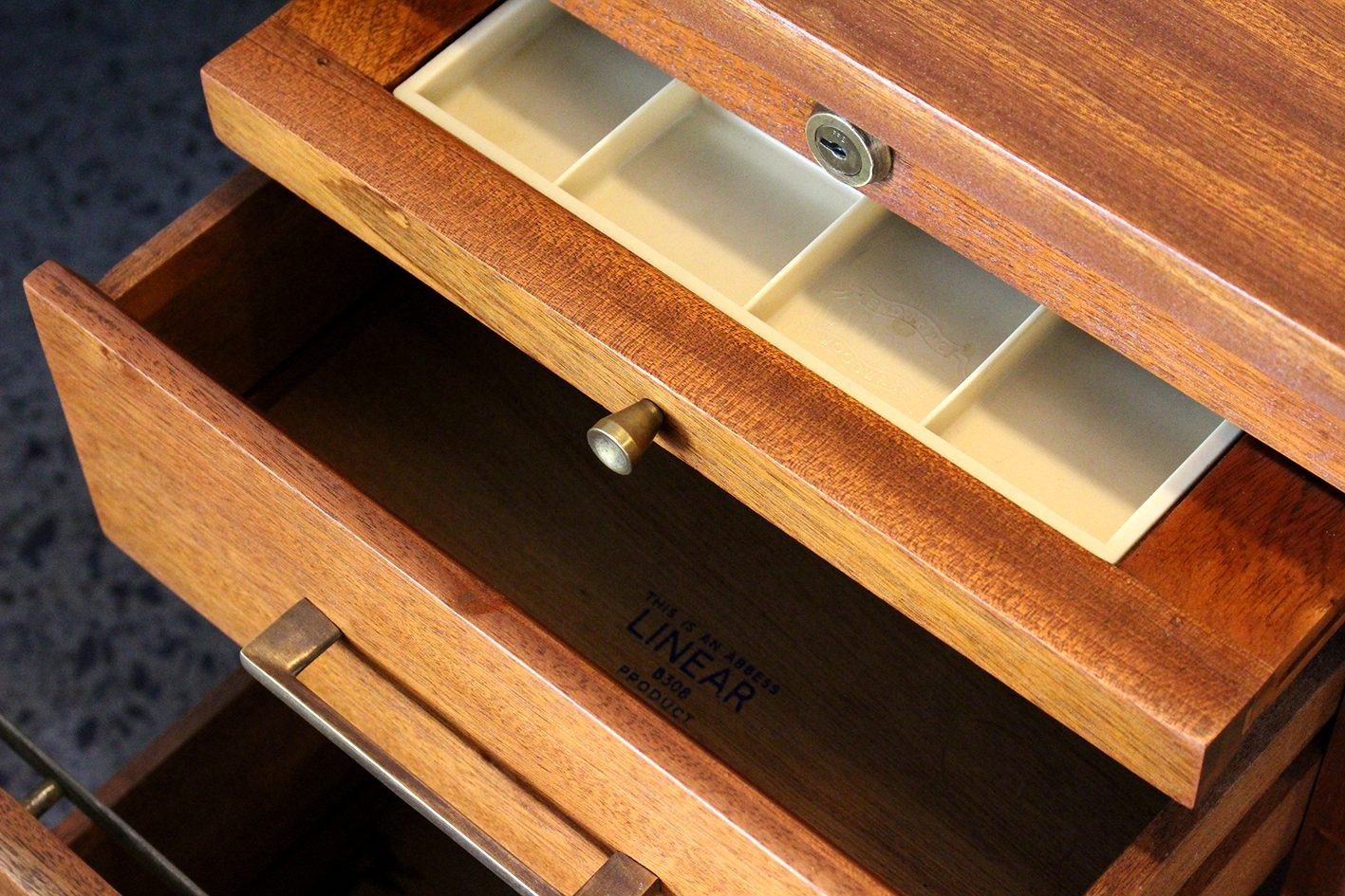 Mid century mahogany desk