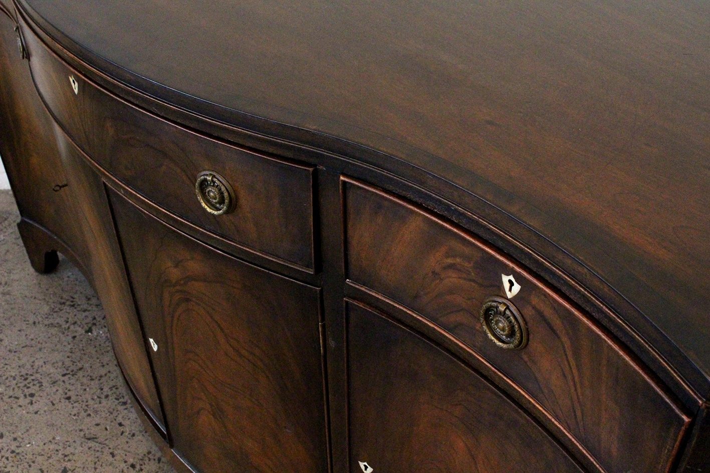 Vintage serpentine sideboard