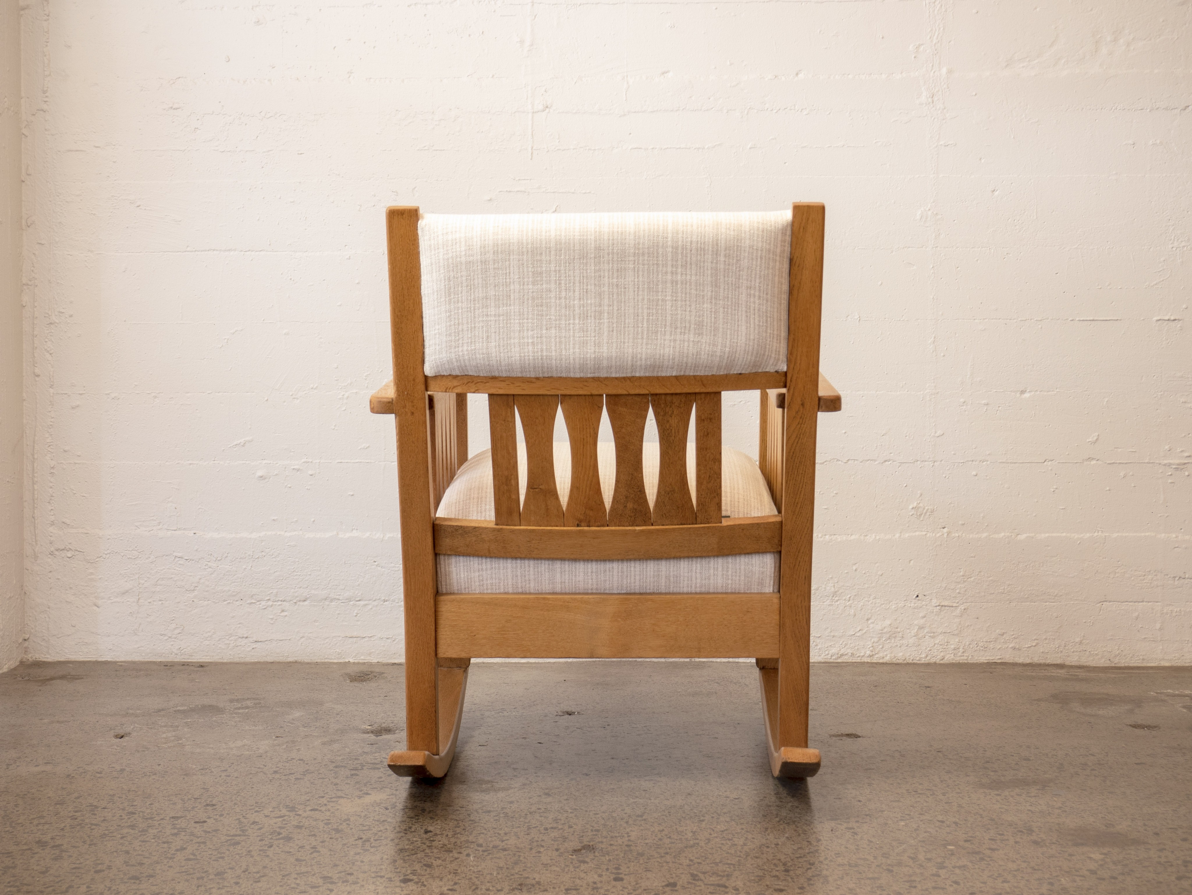 Vintage Scandinavian oak armchair