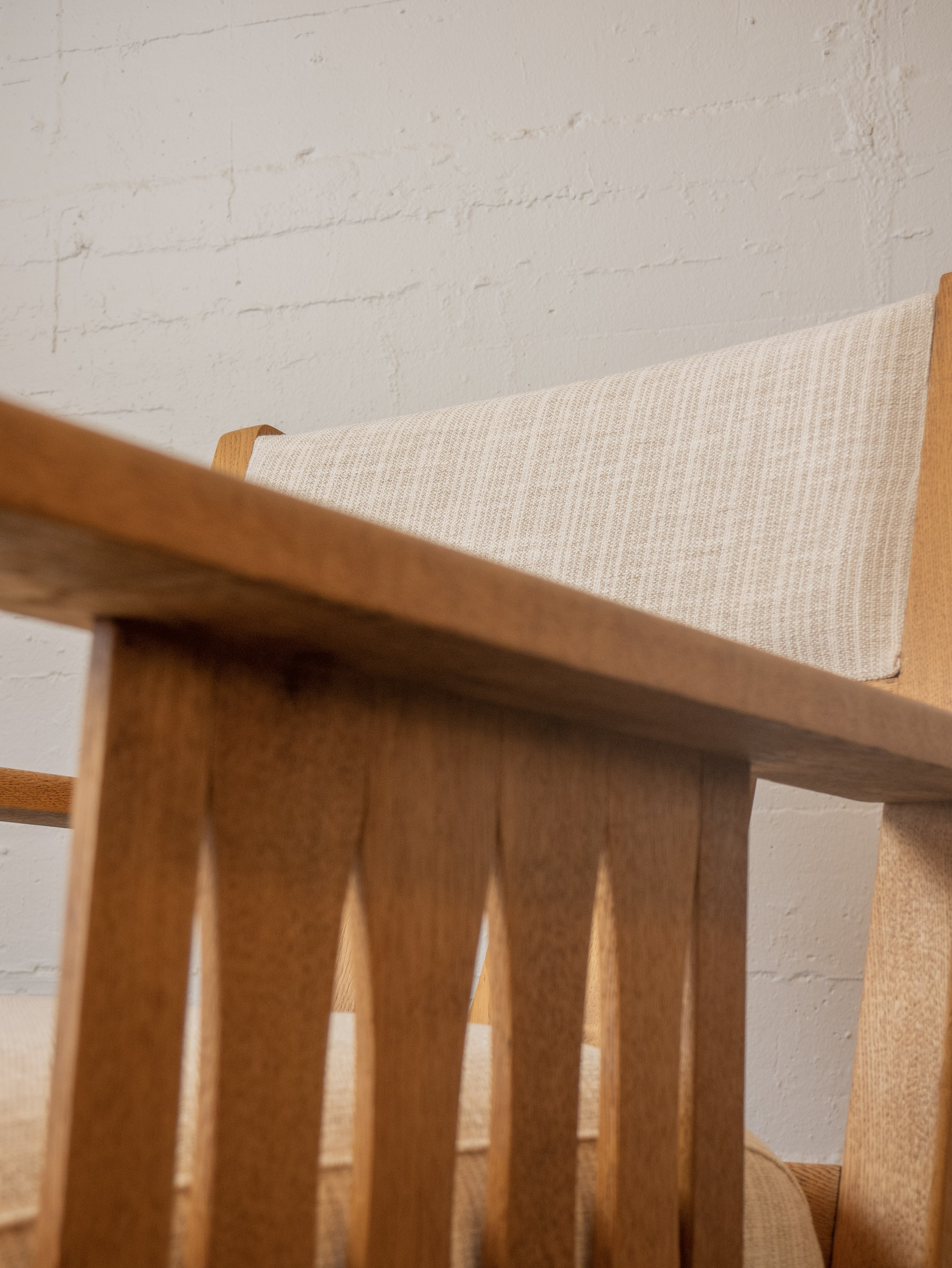 Vintage Scandinavian oak armchair