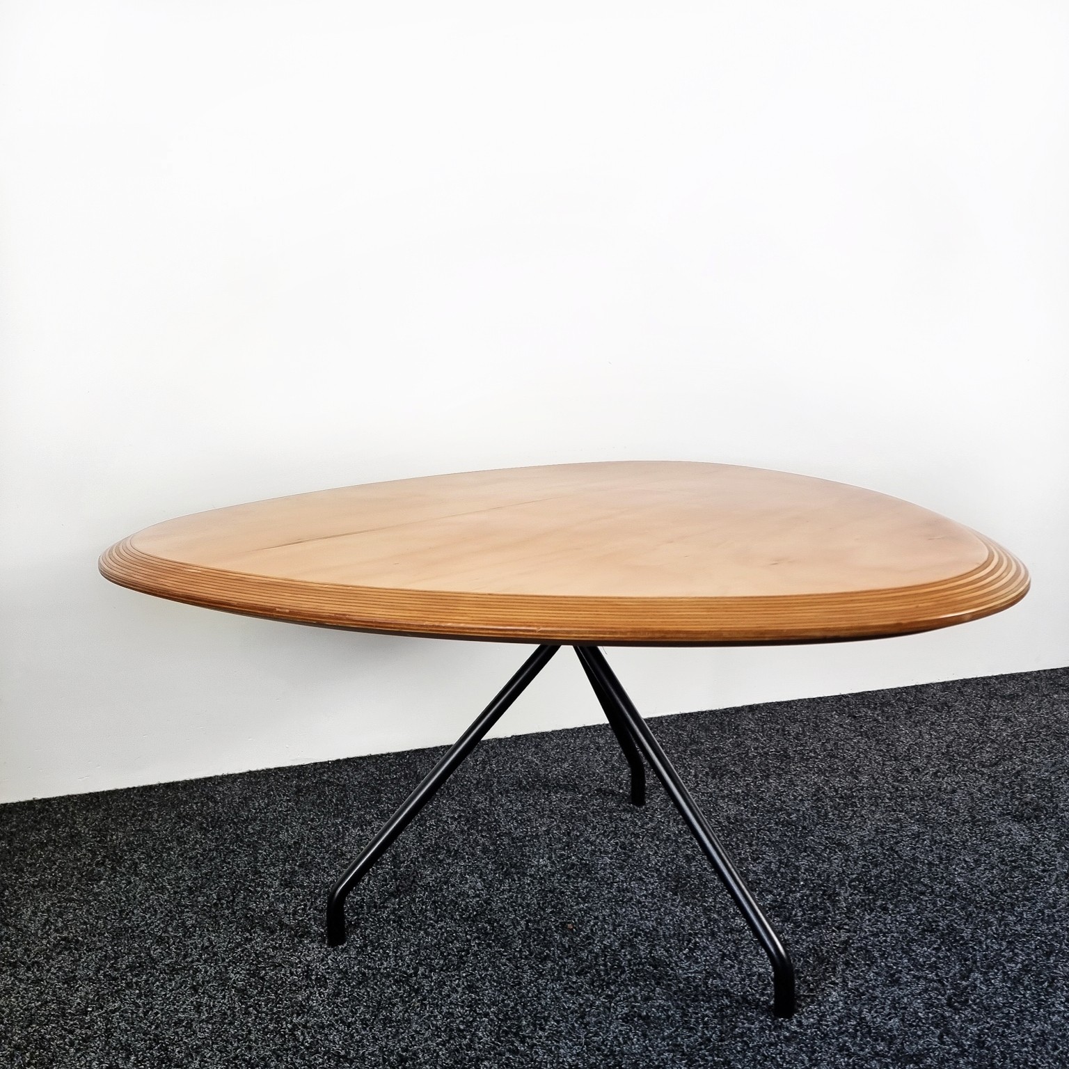 Curved triangular Plywood coffee table