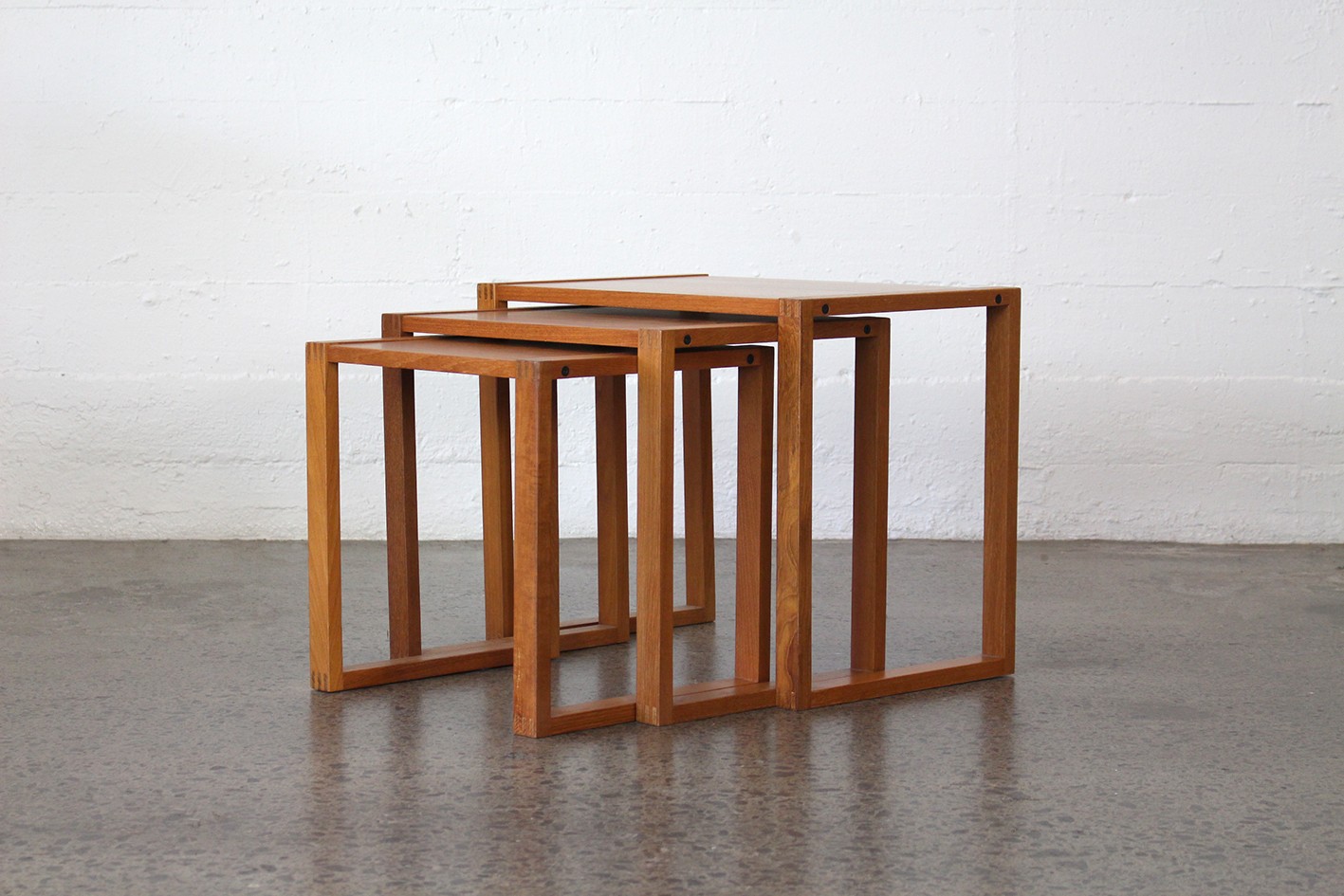 Nest of Danish side tables