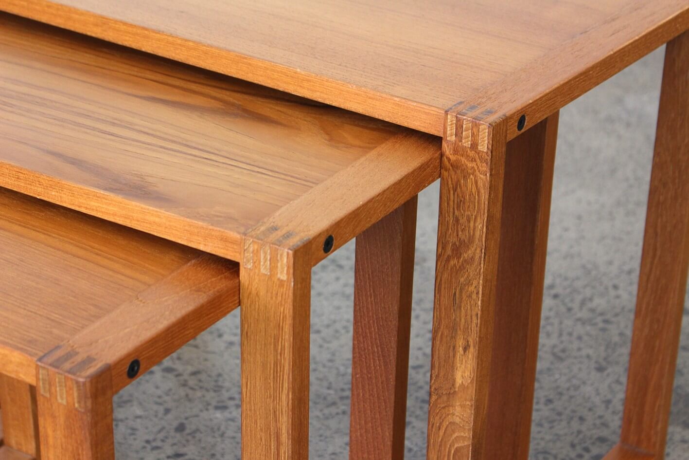 Nest of Danish side tables